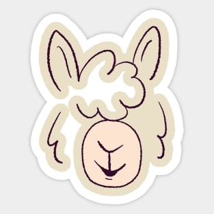 Llama Face Sticker